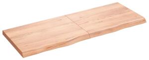 Wall Shelf Light Brown 160x60x(2-6) cm Treated Solid Wood Oak