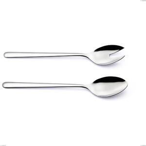 Venice Salad Pair, Stainless Steel 18/10 (AISI304), Thickness 4.00 mm, Length 260 mm Polished Stainless Steel Cutlery