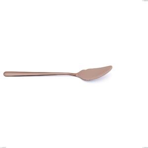 Venice Copper Bronze Fish Knife, Stainless Steel 18-10 Bronze PVD Treatment, 4 mm Thickness, 210 mm Length