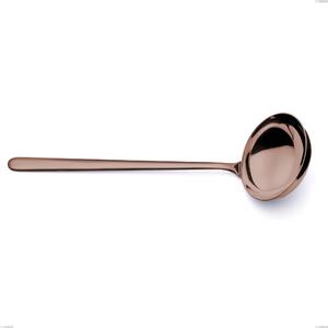 Venice Copper Bronze Ladle, Stainless Steel 18-10 with Bronze PVD Treatment, 4 mm Thickness, 310 mm Length