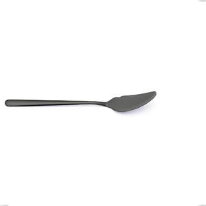Venice Gun Metal Fish Knife, Stainless Steel 18-10 Gun Barrel PVD Treatment, 4 mm Thickness, 210 mm Length