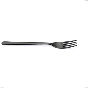 Venice Gun Metal Serving Fork, Stainless Steel 18-10 Gun Barrel PVD Treatment, 4 mm Thickness, Length 262 mm
