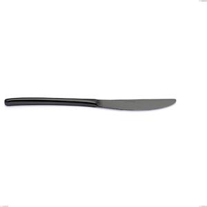 Venice Gun Metal Table Knife, Stainless Steel 18-10 Gunmetal PVD Treatment, 4 mm Thickness, 250 mm Length
