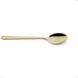 Venice Tin Gold Serving Spoon, 18-10 Stainless Steel with Gold PVD Coating, 4 mm Thickness, 260 mm Length
