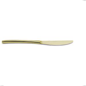 Venice Tin Gold Table Knife, 18-10 Stainless Steel with Gold PVD Coating, 4 mm Thickness, 250 mm Length