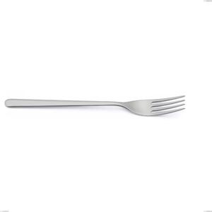 Venice Sandblasted Serving Fork, Stainless Steel Aisi 304 Sandblasted Cutlery, 4 mm Thickness, 262 mm Length