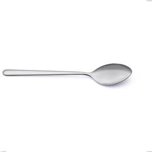Venice Sandblasted Serving Spoon, Sandblasted Stainless Steel Aisi 304 Cutlery, 4 mm Thickness, 260 mm Length