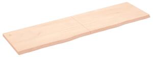 Wall Shelf 180x50x(2-4) cm Untreated Solid Wood Oak