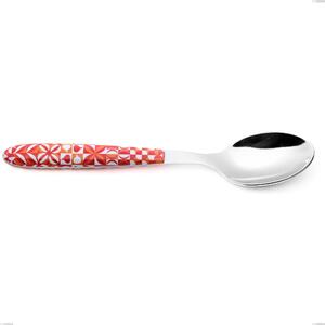 True Circle Table Spoon, 18.0 Nickel Free Stainless Steel, Sublimated PBT Handle with Polished Steel, Length 19 mm Name: Vero Circle