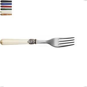 Versailles table fork, 18/10 AISI 304 polished stainless steel with acrylic handle, length 205 mm