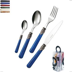 You&Me 24 Pieces Cutlery Set Versailles, Polished 18/10 AISI 304 Stainless Steel with Acrylic Handle