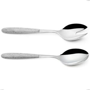 Birch True Couple Salad Cutlery, 18.0 Steel, Sublimated PBT Handle Polished Steel, Length 250 mm Name: True Birch