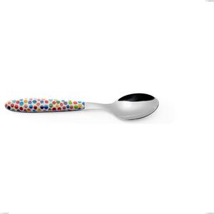Table Spoon, Vero Coriandoli, Nickel Free 18.0 Steel, PBT Handle with Sublimated Polished Steel, Length 205.00 mm