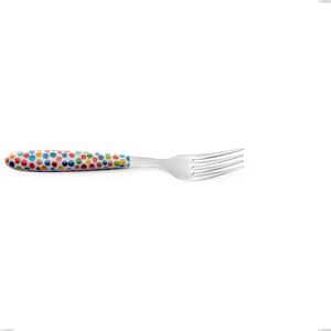 Table Fork Vero Coriandoli, Stainless Steel 18.0 Nickel Free, PBT Handle with Sublimated Polished Steel, Length 205.00 mm