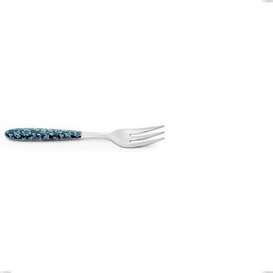 Dessert Fork Vero Flowers, 18.0 Nickel Free Steel, Sublimated PBT Handle Polished Steel, Length 150 mm