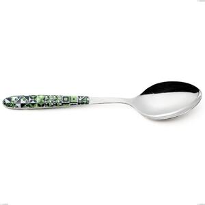 Vero Icon serving spoon, 18.0 nickel-free stainless steel, PBT handle with polished steel sublimation, length 250 mm