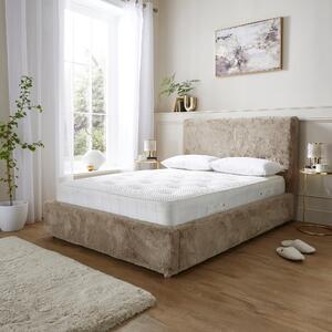 Elysia Bed, Faux Fur Natural