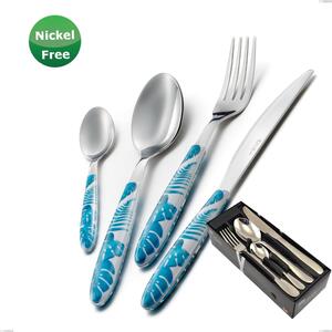 Vero Jungle Turch ese 32 24-piece cutlery set in space-saving packaging, 18/0 Stainless Steel, 2.50 mm thickness