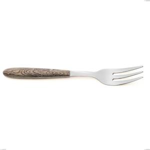 Dessert Fork Vero Larice, 18.0 Nickel Free Steel, PBT Sublimated Polished Steel Handle, Length 150 mm
