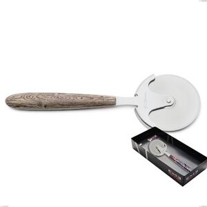 Display Box Pizza Cutter Wheel Vero Larice, 18.0 Nickel Free Steel, PBT Handle with Sublimated Polished Steel