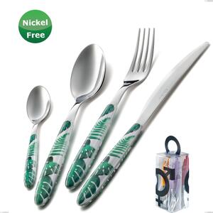 You&Me 24 Pieces Cutlery Set Vero Jungle Green 36, Stainless Steel 18/0, Thickness 2.5