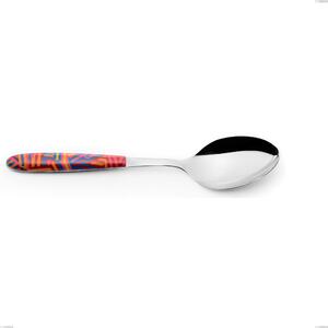 Vero Linear Serving Spoon, 18.0 Nickel Free Stainless Steel, PBT Sublimated Polished Steel Handle, Length 250 mm
