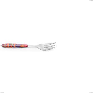 Dessert Fork Vero Linear, 18.0 Nickel-Free Stainless Steel, PBT Handle with Polished Steel, Length 150 mm