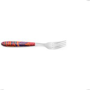 Vero Linear dining fork, 18.0 nickel-free stainless steel, PBT handle with polished steel sublimation, length 205 mm