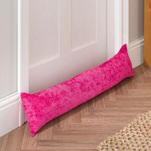 Chenille Draught Excluder Fuchsia