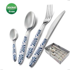 Vero Mediterraneo Bianco 19 16-piece Cutlery Set in Display Box, 18/0 Steel, 2.50 mm Thickness