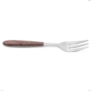 Dessert Fork True Walnut, 18.0 Nickel Free Steel, Sublimated PBT Handle Polished Steel, Length 150 mm Name: True Walnut