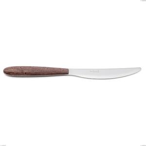True Walnut Table Knife, Nickel-Free 18.0 Steel, PBT Sublimated Polished Steel Handle, Length 220 mm Name: Vero Noce