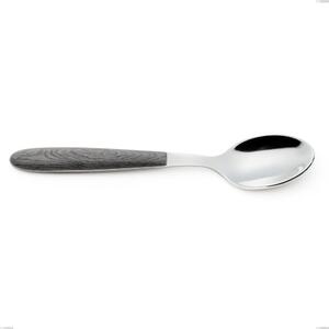 Vero Olmo Grigio Coffee Spoon, 18.0 Nickel-Free Stainless Steel, PBT Handle with Sublimated Polished Steel, Length 140 mm
