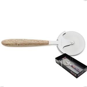 Showcase Packaging Vero Pino Pizza Cutter Wheel, 18.0 Nickel Free Steel, PBT Handle with Polished Steel Sublimation