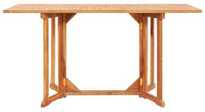 Folding Butterfly Garden Table 150x90x75 cm Solid Teak Wood