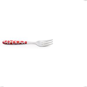 Vero Poppy Dessert Fork, 18.0 Nickel Free Steel, Sublimated PBT Handle Polished Steel, Length 150 mm