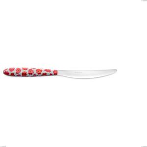 Vero poppy table knife, 18.0 nickel-free stainless steel, PBT handle with sublimated polished steel, length 225 mm