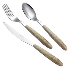 Coloured Cutlery Set 24 Pieces VERO ROVERE SBIANCATO 18/C (AISI430) in Display Box