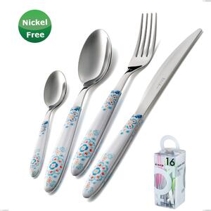 You&Me 16 Pieces Vero Trinacria Bianco 19, Stainless Steel 18/0 Cutlery Set