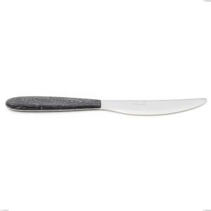 True Wenge Table Knife, 18.0 Nickel-Free Steel, PBT Handle with Sublimated Polished Steel, Length 220 mm