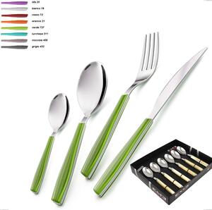 Showcase Pack 6 Pieces Wave Coffee Spoons, 18/C (AISI430), 2 mm Thickness