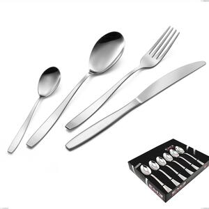 Set of 6 Wind Coffee Spoons in Display Box, 18/0 Stainless Steel Nickel Free, 2 mm Thickness