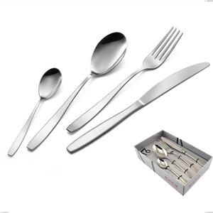 Wind 16-Piece Cutlery Set in Display Case, Economical Knife, 18/0 Stainless Steel Nickel Free, 2 mm Thickness