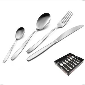 Wind Moka Spoons Set of 6 in Display Box, Stainless Steel 18/0 Nickel Free, 2 mm Thickness