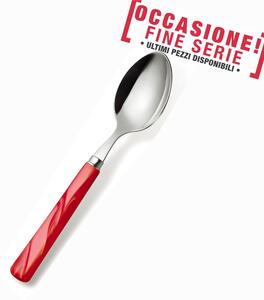 Table Spoon PERLA ROSSO 18.10 (AISI 304) with Beaded Handle Dishwasher Safe Red Pearl Rosso