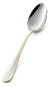 LUIGI XVI ORO Table Spoon in 18.10 AISI304 Stainless Steel 3 mm, Length 205 mm, Steel Handle, Dishwasher Safe