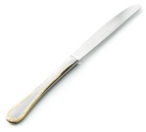 LUIGI XVI ORO Table Knife in 18.10 AISI304 Stainless Steel 3 mm, Length 235 mm, Steel Handle, Dishwasher Safe