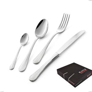 Luigi XVI 49-Piece Cutlery Set in Gift Box, Stainless Steel 18.10 (AISI304), 3.00 mm Thickness