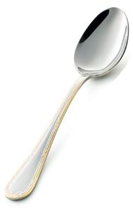 LUIGI XVI ORO Coffee Spoon in 18.10 AISI304 Stainless Steel 3 mm, Length 142 mm Steel Handle Dishwasher Safe