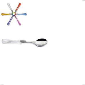 Sapphire Dessert Spoon, (18.10 aisi304 Stainless Steel), Methacrylate Handle: Zaffiro